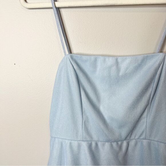 Princess Polly Blue Glitter Ocenaia Mini Dress - Picture 8 of 10